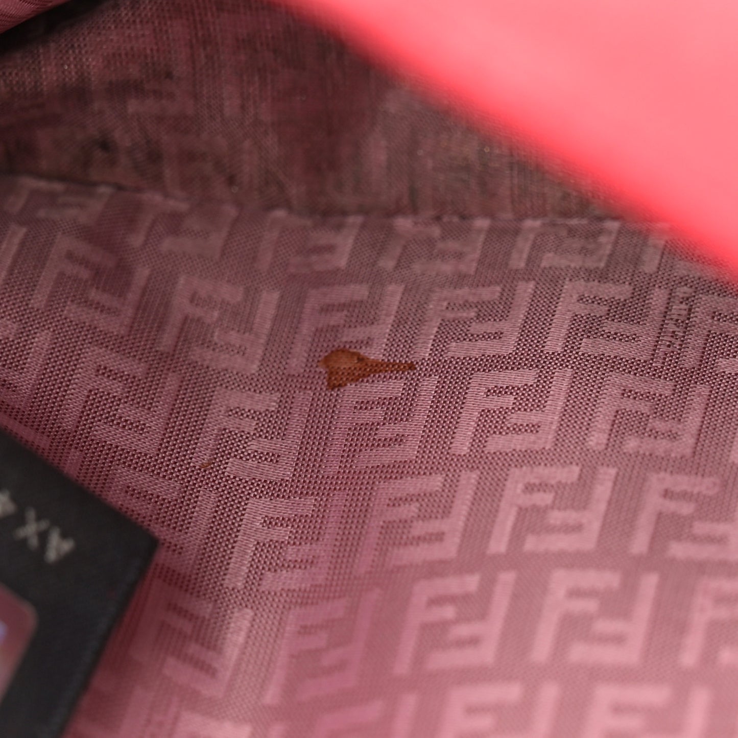 Nappa Logo Embossed Long Wallet on Chain Rosso