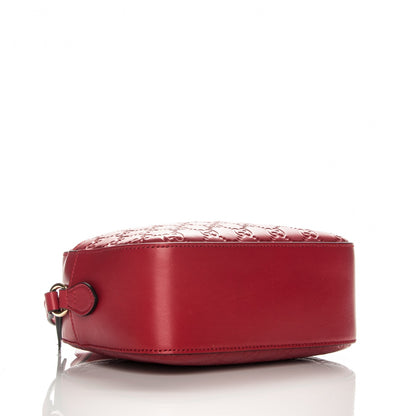Gucci Guccissima Signature Small Camera Bag Hibiscus Red 4 of 7