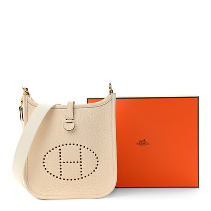 Hermes Taurillon Clemence Amazone Evelyne TPM Nata Craie 13 of 13