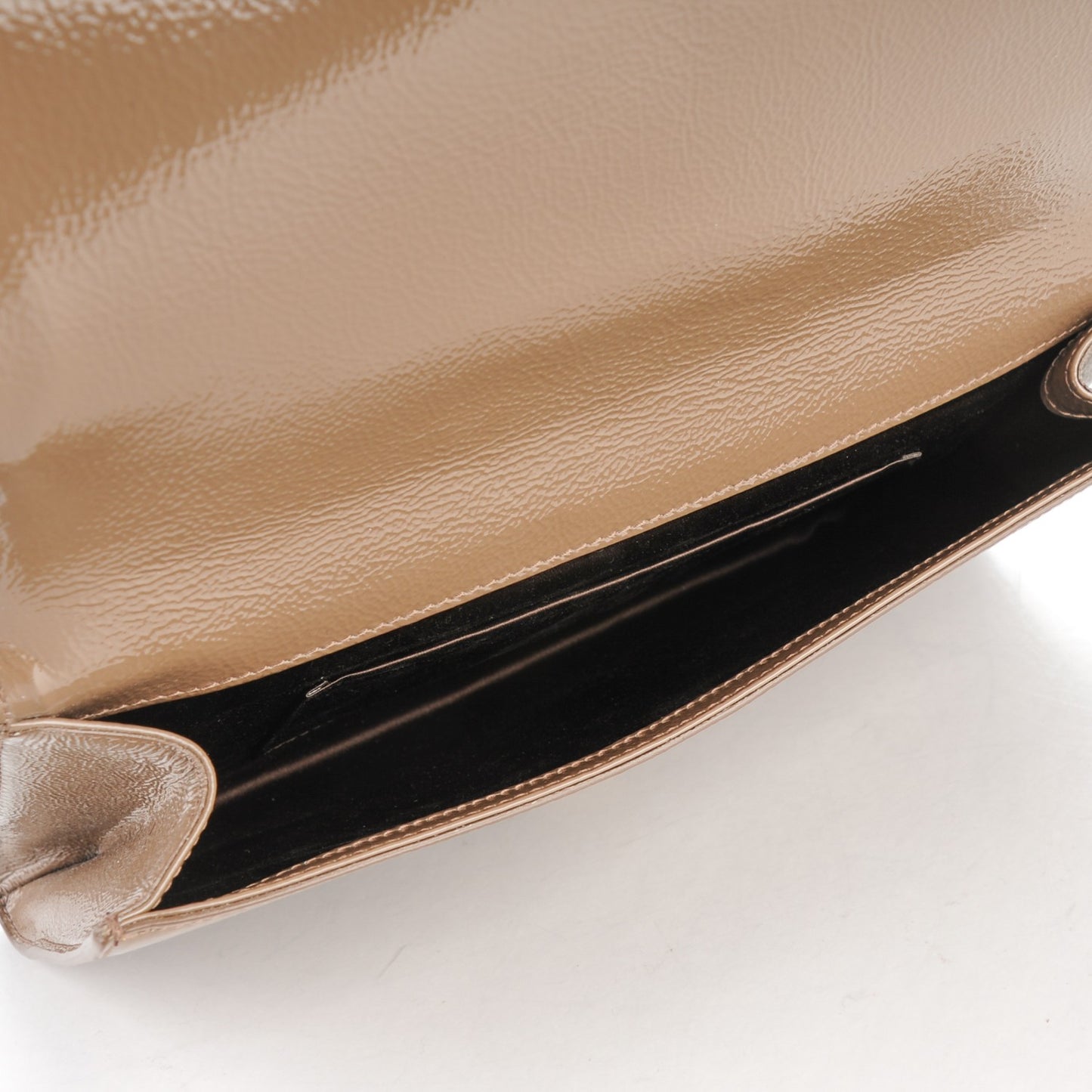 Textured Patent Calfskin Large Belle De Jour Clutch