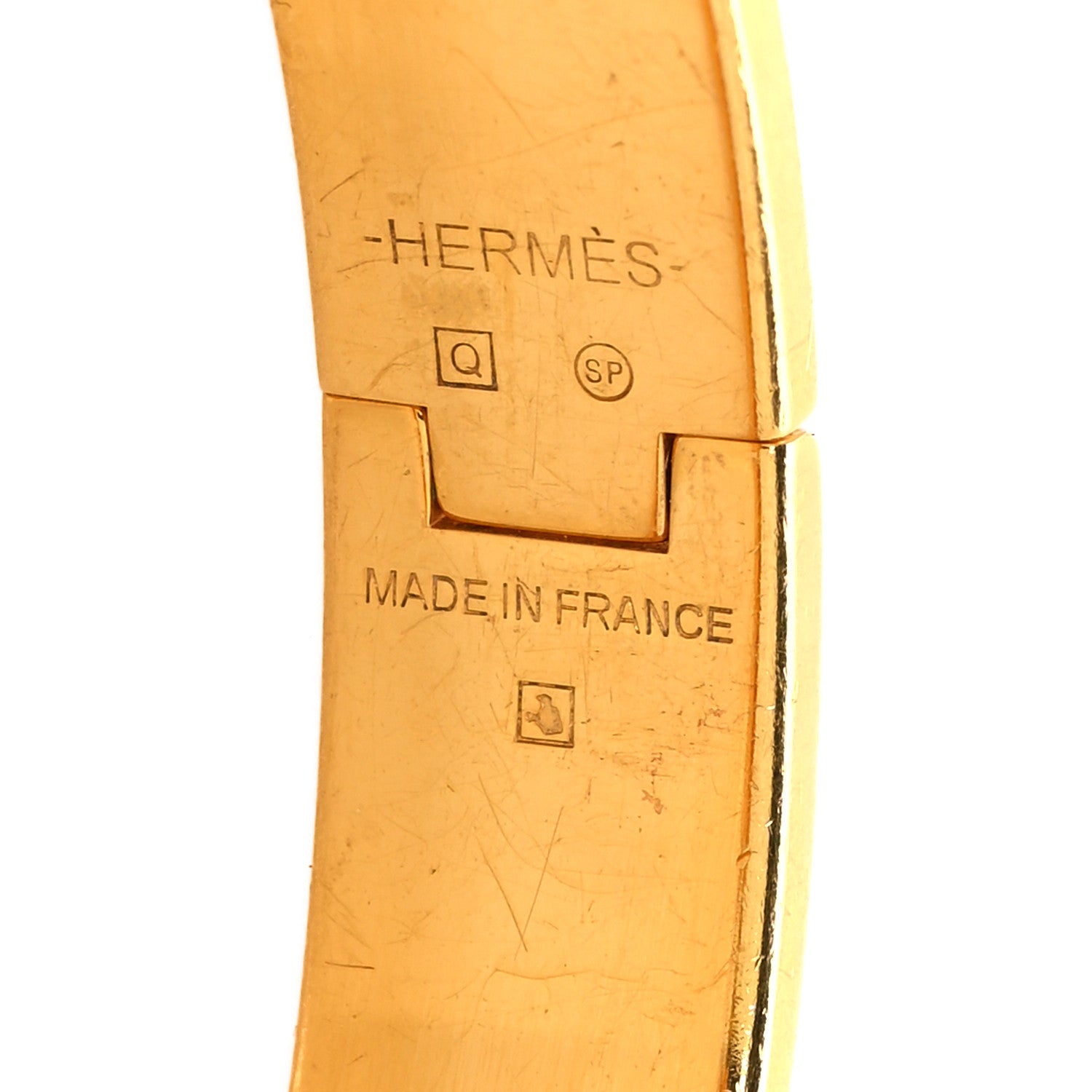 Hermes Enamel Narrow Clic Clac H Bracelet GM Black 4 of 4