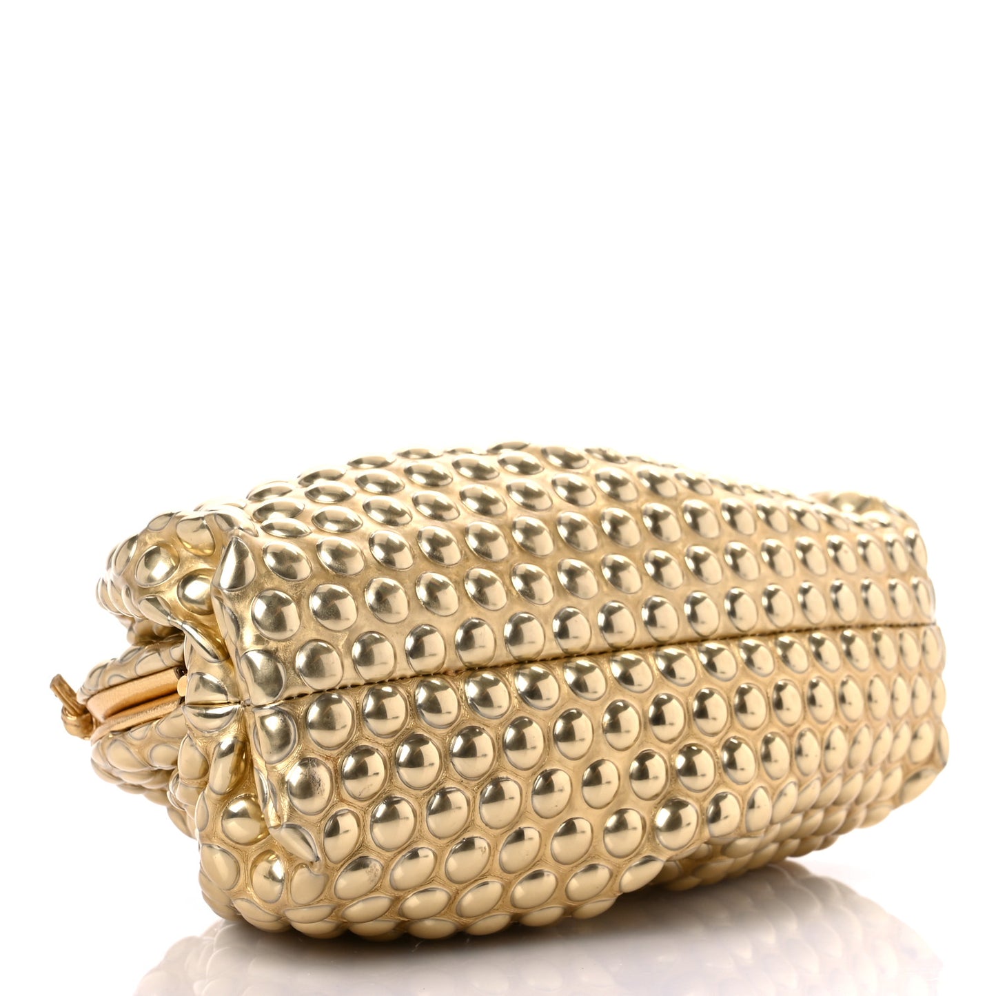 Metallic Fabric Bubble Wrap The Mini Pouch Gold