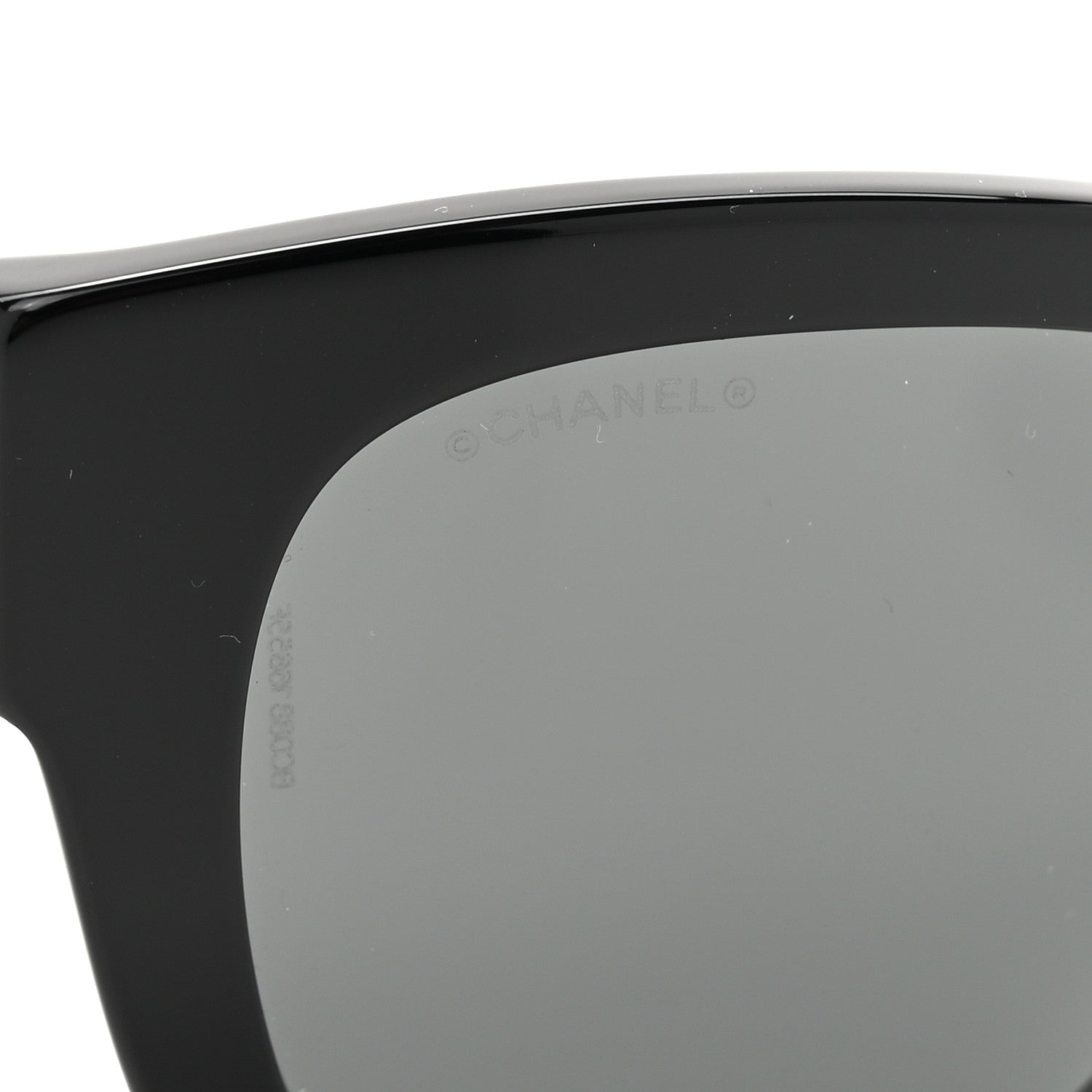 Chanel Acetate Square CC Heart Sunglasses 5478-A Black 7 of 8