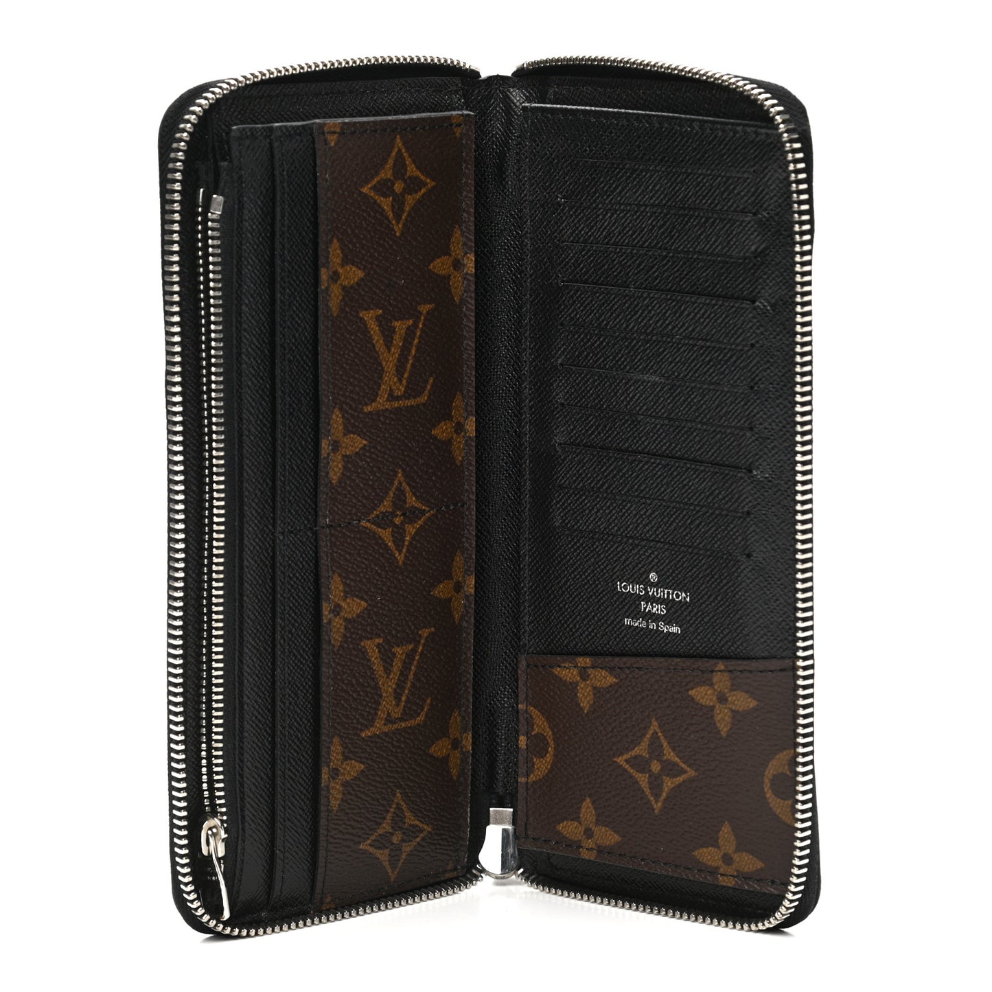Monogram Macassar Vertical Zippy Wallet