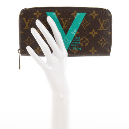 Louis Vuitton Monogram V Zippy Wallet Turquoise 2 of 7