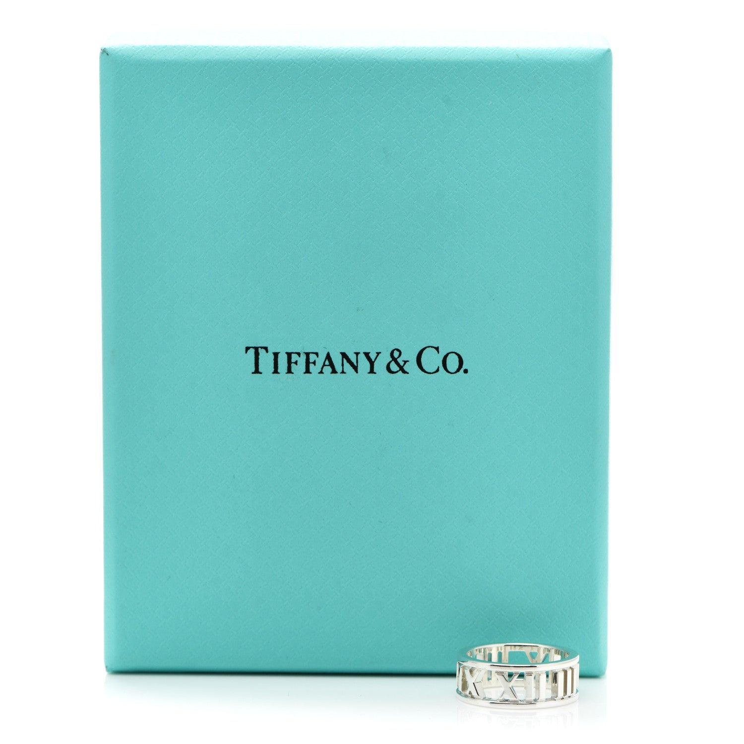 Tiffany Sterling Silver Wide Atlas Open Ring 48 4.5 5 of 5