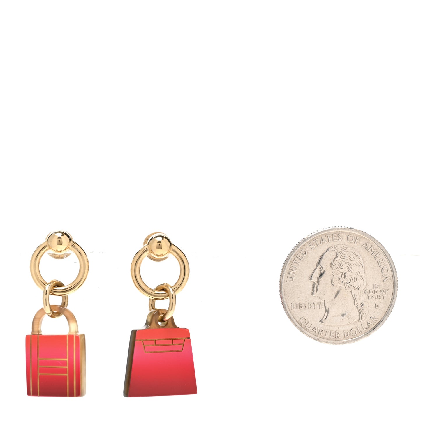 Permabrass Gold Plated Buffalo Horn Fusion Amulette Maroquinier Earrings Amazone Pop Fusion