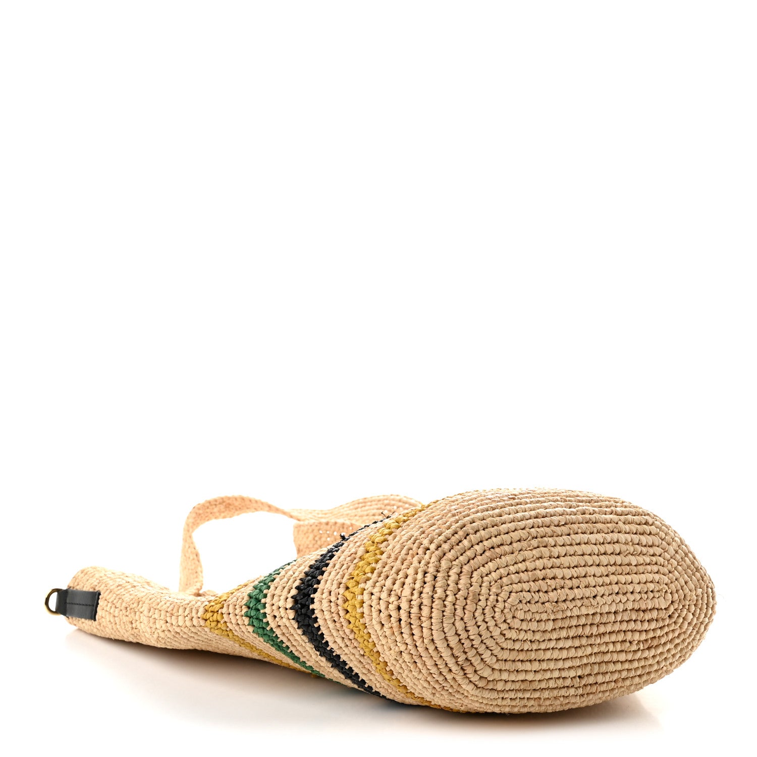 Loewe Raffia Rasta Striped Mini Slit Tote Bag Natural Multicolor 4 of 9