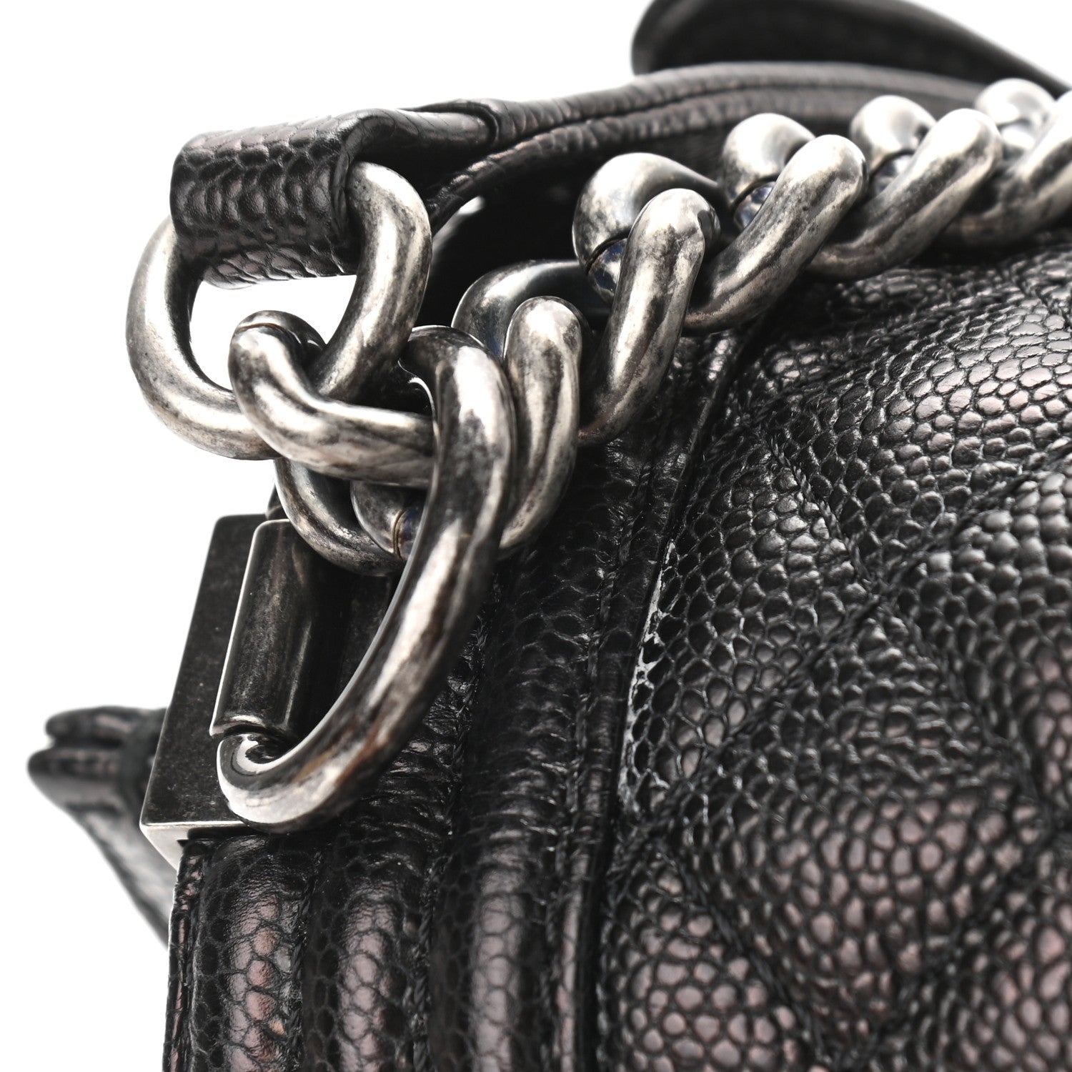 Chanel Caviar Quilted New Medium Boy Flap Black 14 of 16