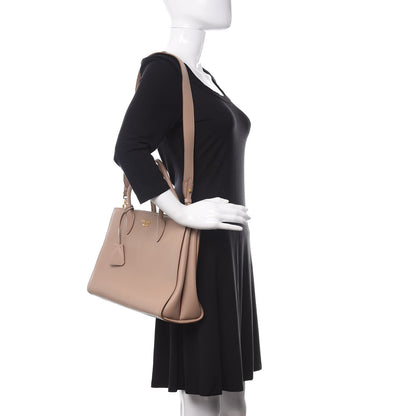 Prada Saffiano City Calfskin Large Bibliothèque Top Handle Cammeo 2 of 10