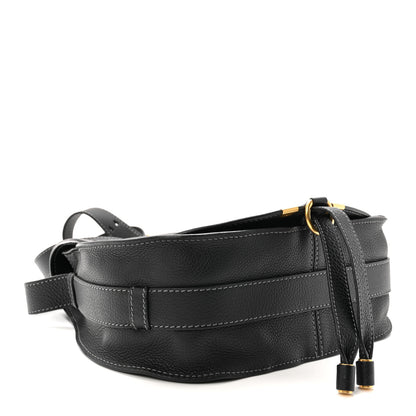 Chloe Calfskin Medium Marcie Round Crossbody Bag Black 4 of 10