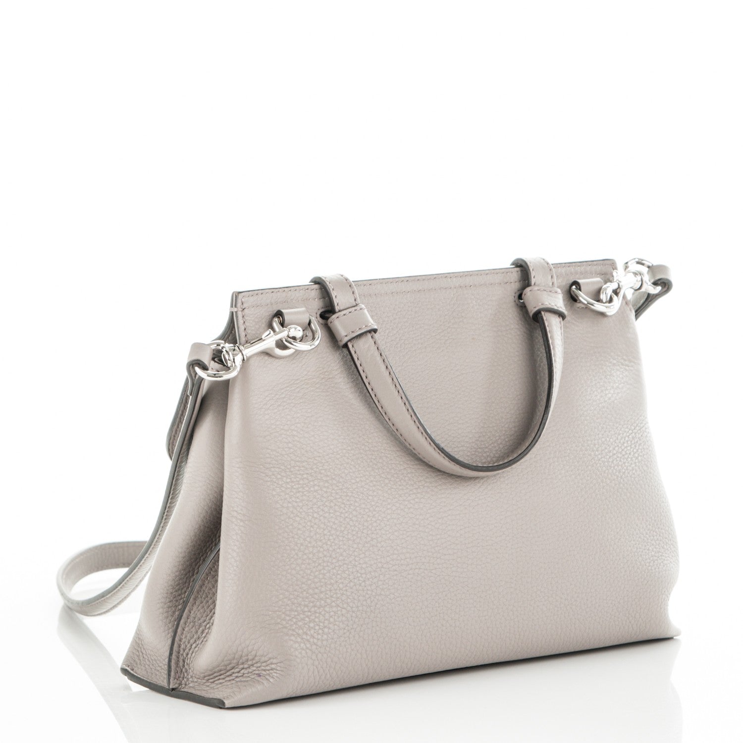 Gucci Cellarius Calfskin Small Bamboo Daily Top Handle Bag Storm Grey 3 of 8