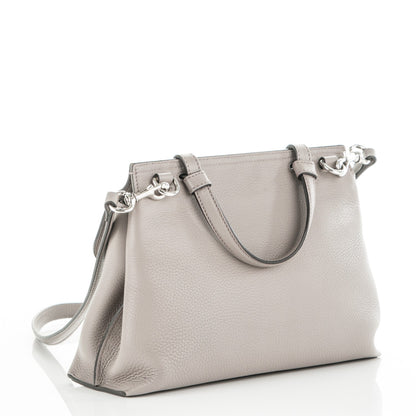 Gucci Cellarius Calfskin Small Bamboo Daily Top Handle Bag Storm Grey 3 of 8