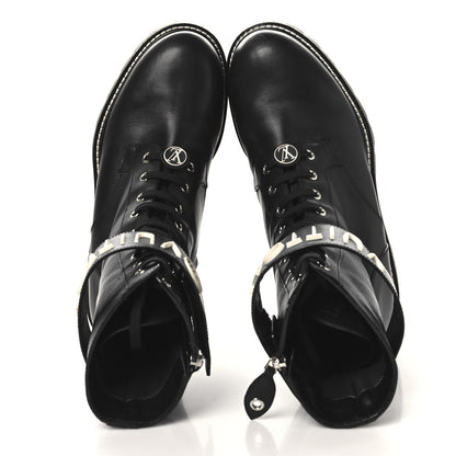 Louis Vuitton Calfskin Territory Flat Ranger Boots 40 Black 2 of 9