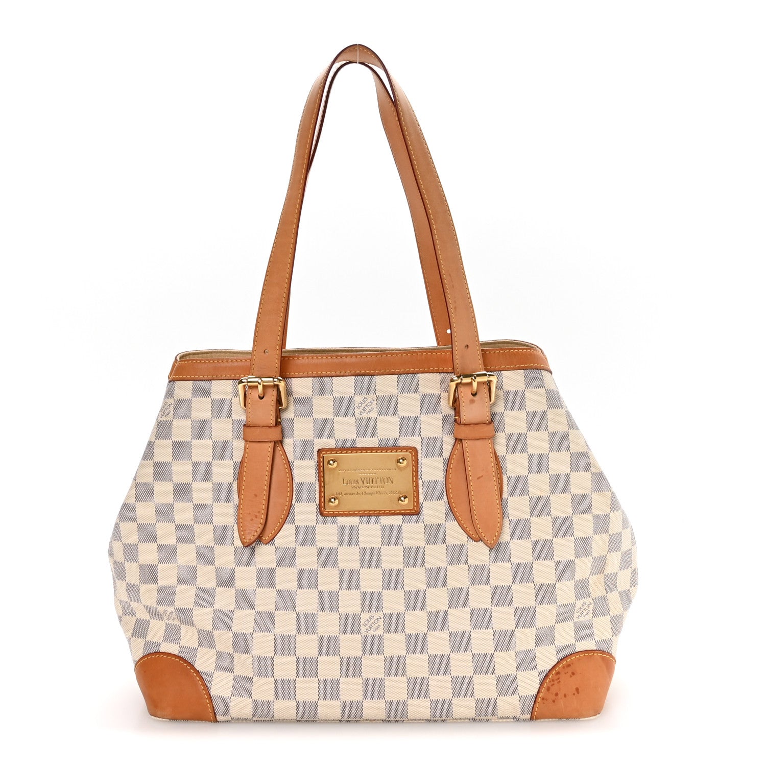 Louis Vuitton Damier Azur Hampstead MM 1 of 10