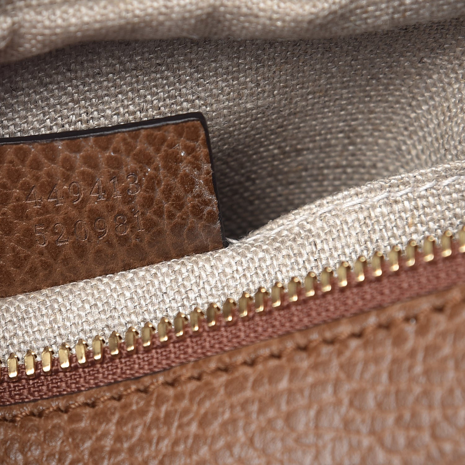 Gucci Monogram Mini Bree Messenger Bag Beige Tabacco 7 of 10