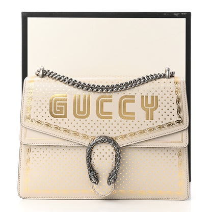 Gucci X SEGA Calfskin GUCCY Stars Medium Dionysus Shoulder Bag Mystic White Gold 13 of 13