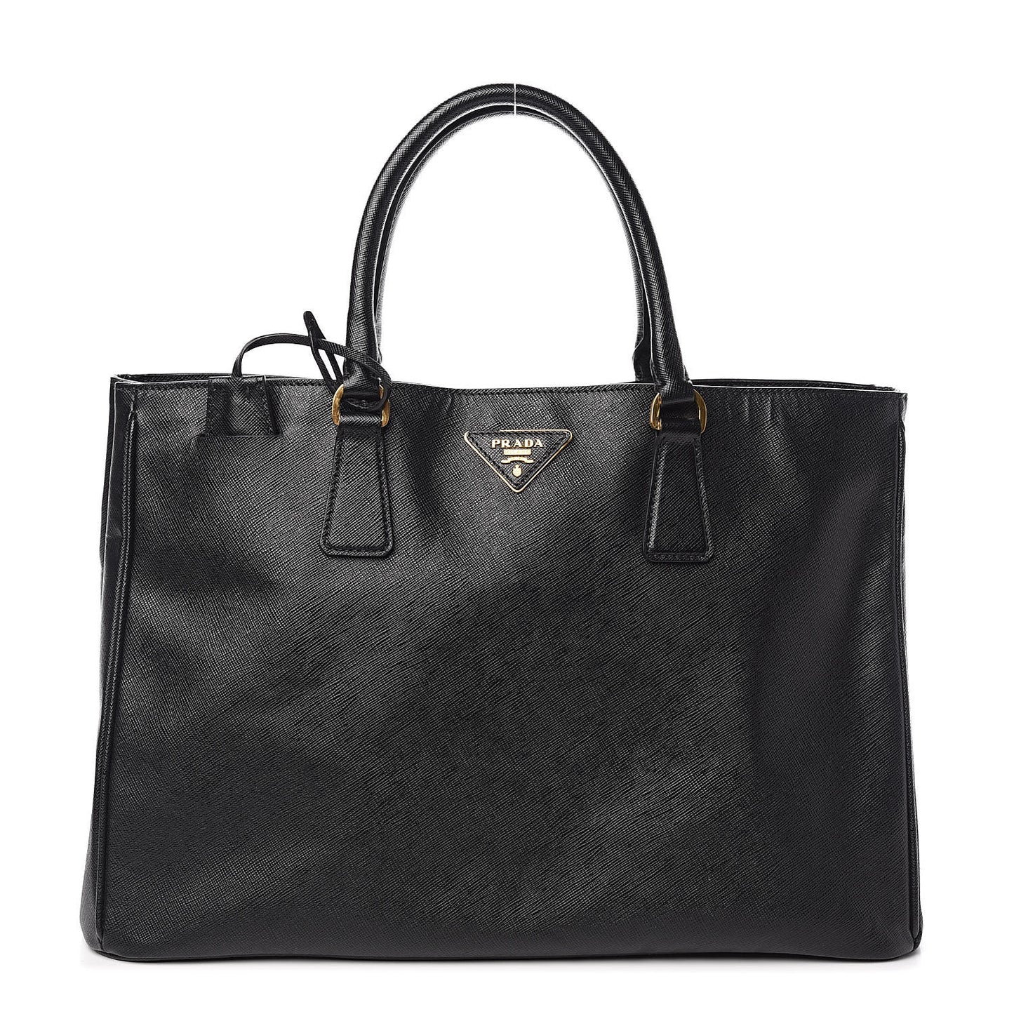 Saffiano Lux Large Tote Black