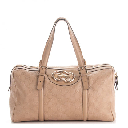 Gucci Guccissima Medium Britt Boston Beige 1 of 7