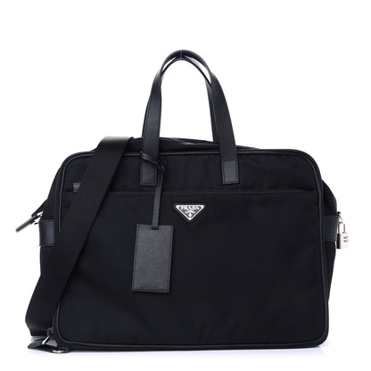 Prada Tessuto Nylon Saffiano Briefcase Black 1 of 11