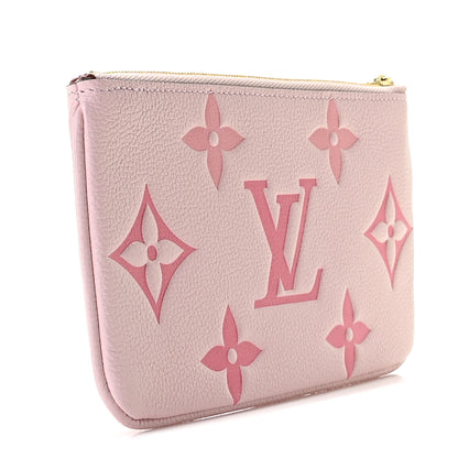 Louis Vuitton Empreinte Monogram Giant By The Pool Trio Pouch Rosebud Summer Blue Cream Saffron 4 of 10