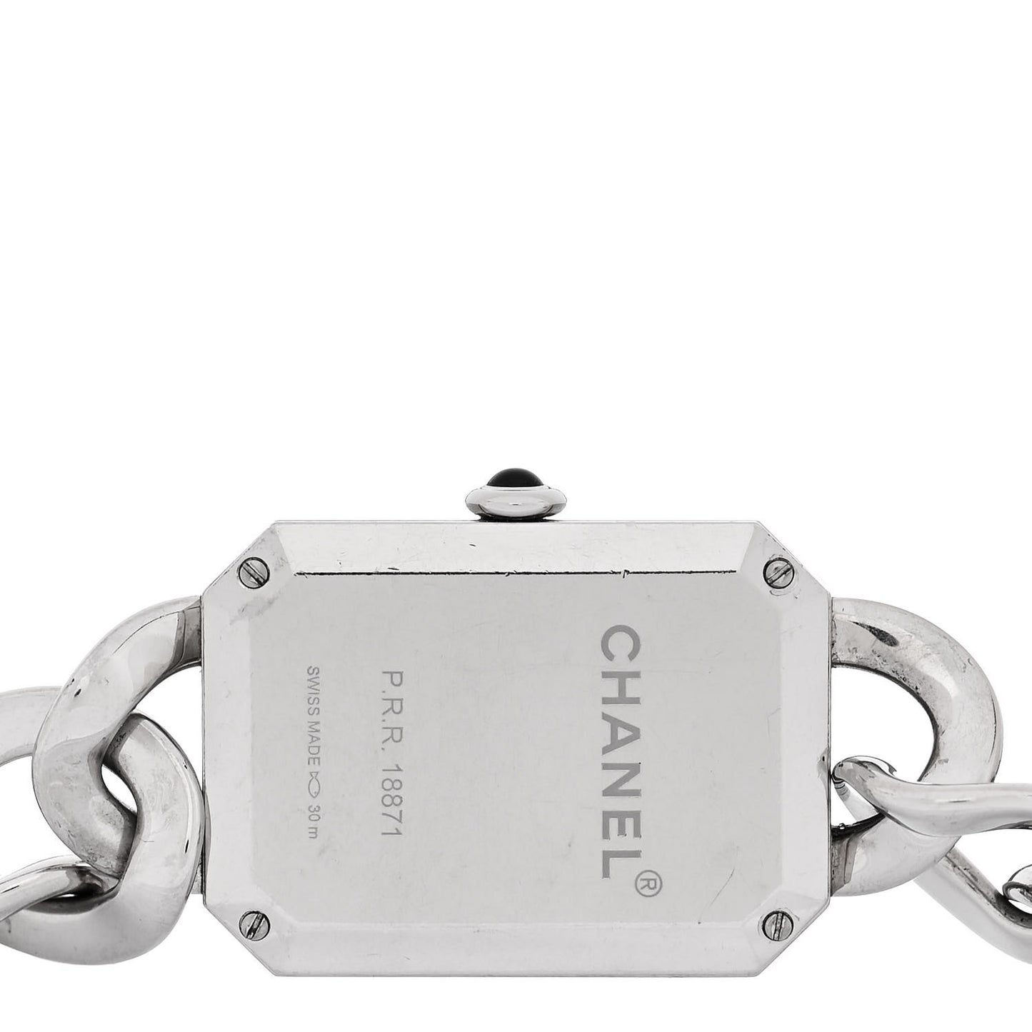 Stainless Steel 20mm Chain Premiere Quartz Watch Black