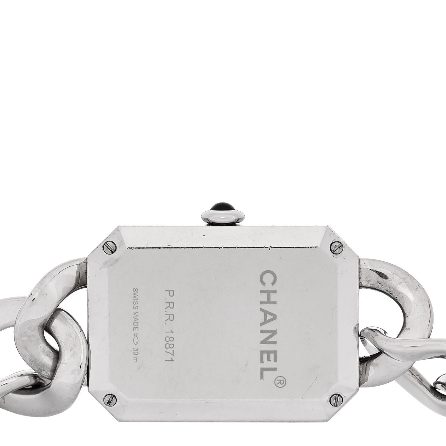 Chanel Stainless Steel 20mm Chain Premiere Quartz Watch Black 4 of 4