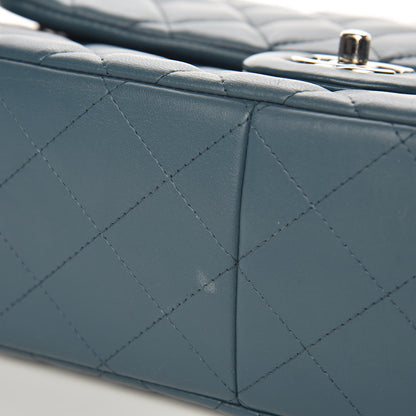 Chanel Lambskin Quilted Jumbo Double Flap Light Blue 7 of 11