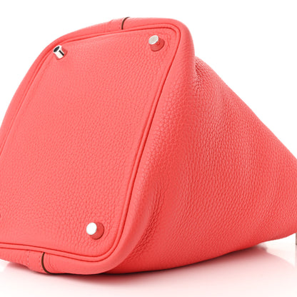 Hermes Taurillon Clemence Picotin Lock 18 PM Bougainvillea 10 of 10