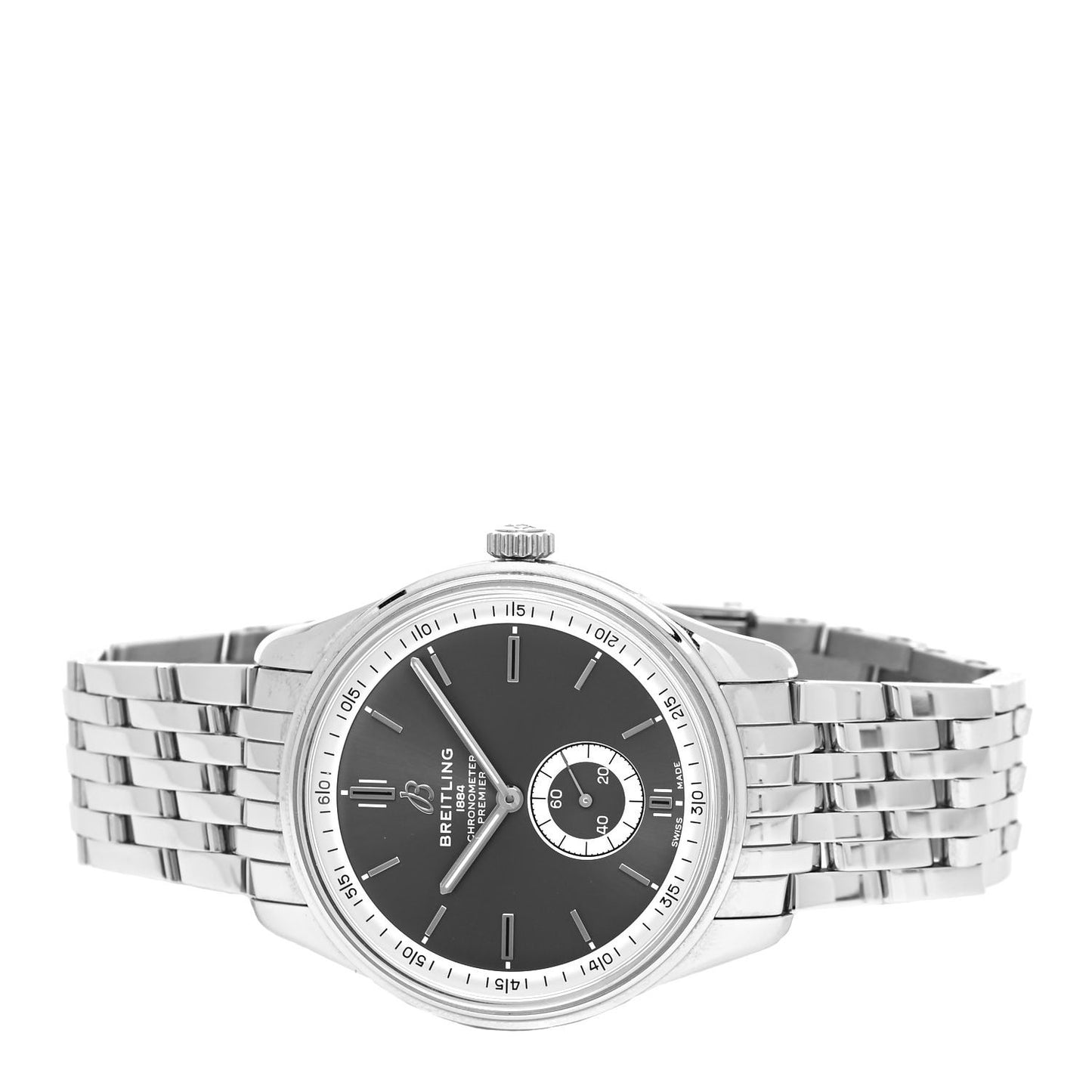 Stainless Steel 40mm Premier Automatic Watch Grey A37340