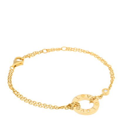 Cartier 18K Yellow Gold Diamond LOVE Bracelet 1 of 3
