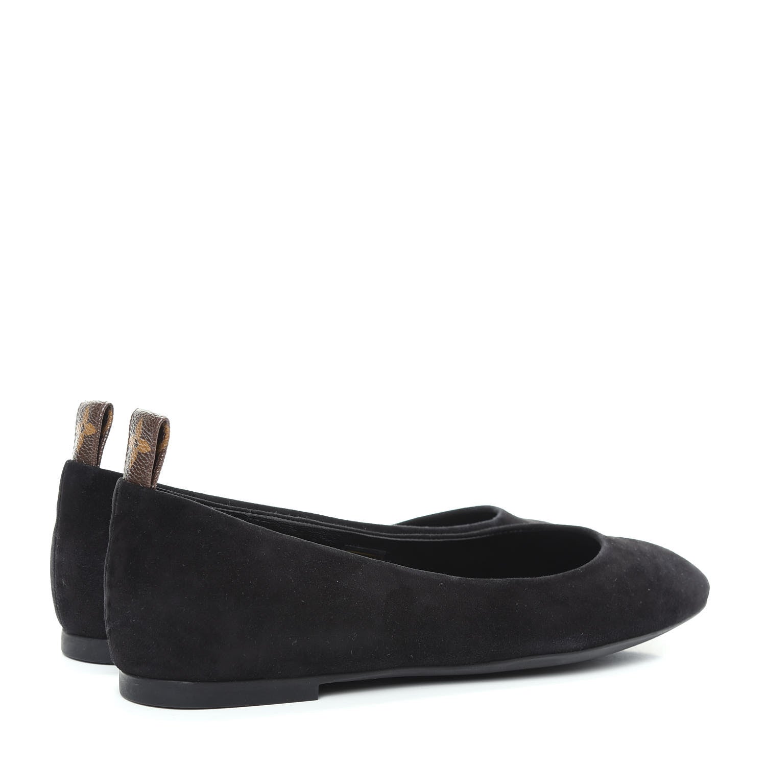 Louis Vuitton Suede Monogram Uniformes Ballet Flats 39 Black 4 of 10