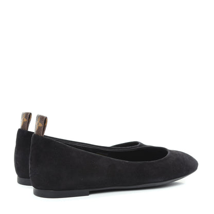 Louis Vuitton Suede Monogram Uniformes Ballet Flats 39 Black 4 of 10