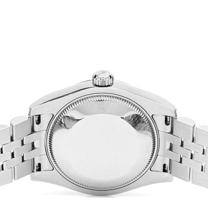 Rolex Stainless Steel 18K White Gold Diamond Pink Mother of Pearl 31mm Oyster Perpetual Datejust Watch 178274 4 of 5