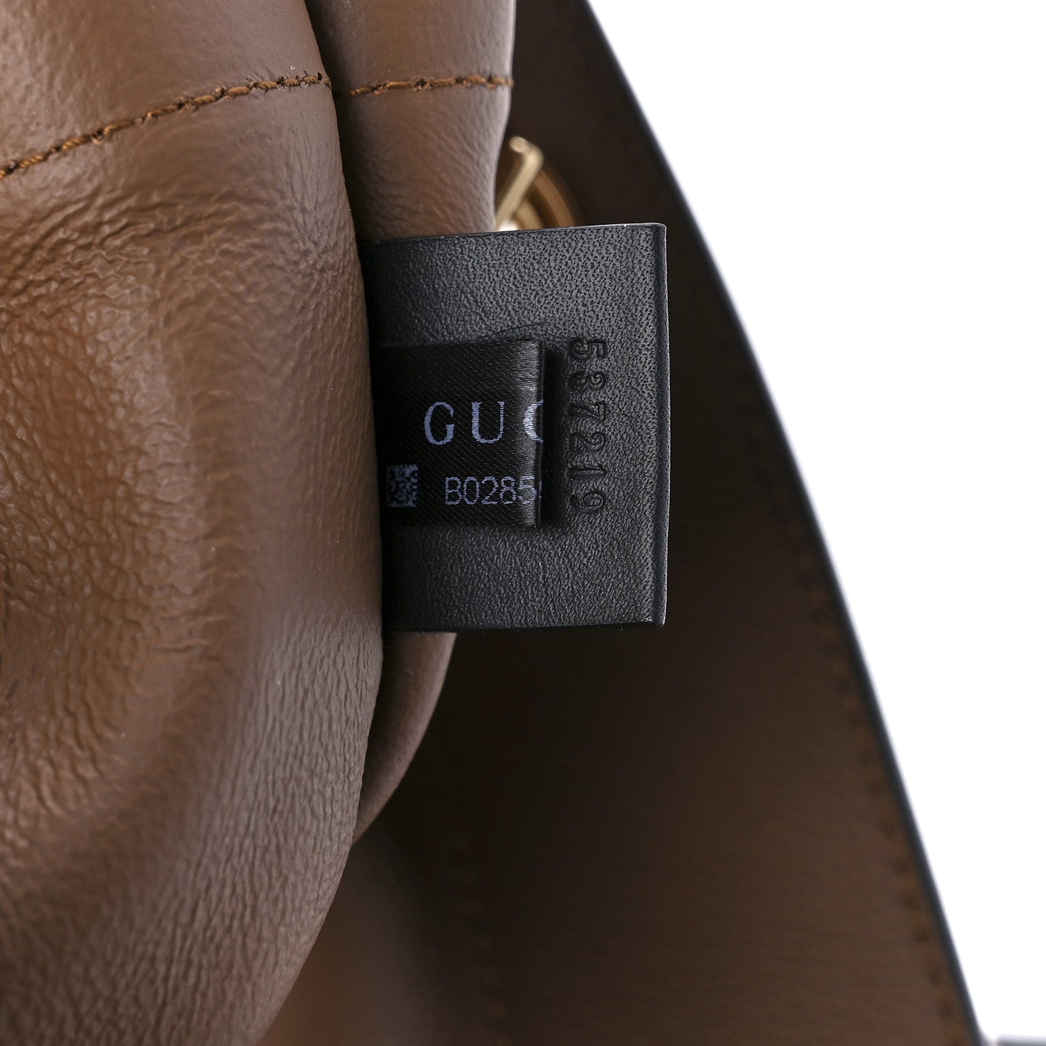 Gucci Suede Patent Large Rajah Chain Tote Nocciola Black 8 of 10