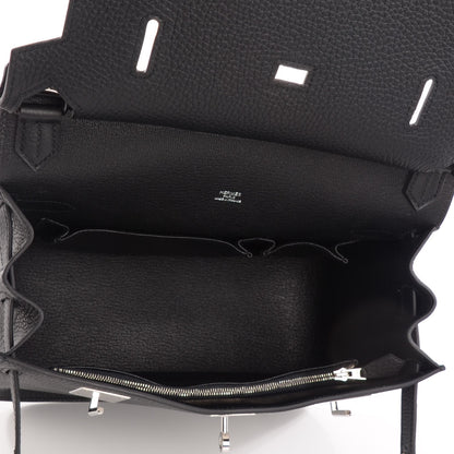 Hermes Taurillon Clemence Jypsiere 28 Black 6 of 19