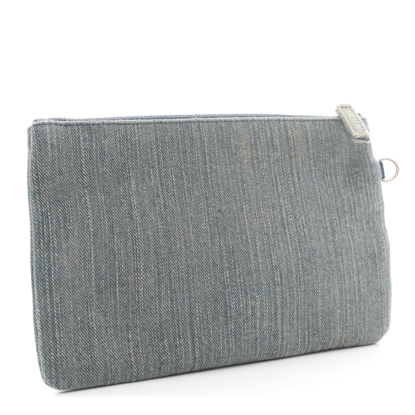 Denim Chanel 22 Removable Pouch Blue