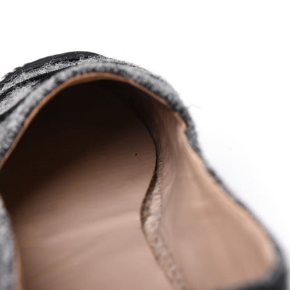 Chanel Tweed Velvet CC Espadrilles 41 Grey Black 11 of 18