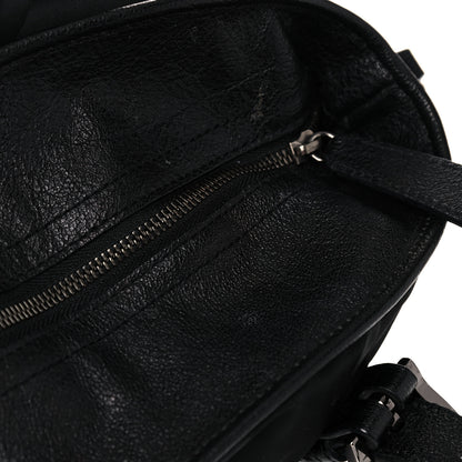 Burberry Nylon Tonal Check Drawstring Tote Black 7 of 18