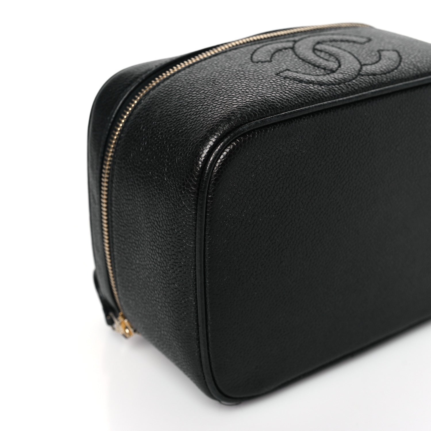 Chanel Caviar Vanity Cosmetic Case Black 9 of 10