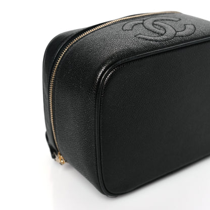 Chanel Caviar Vanity Cosmetic Case Black 9 of 10