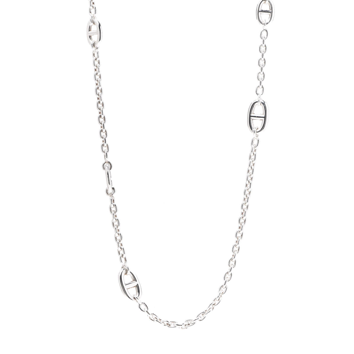 Hermes Sterling Silver Farandole Necklace 120 1 of 5