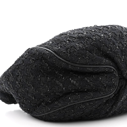 Chanel Tweed Boucle Knitting Bag Black 9 of 10