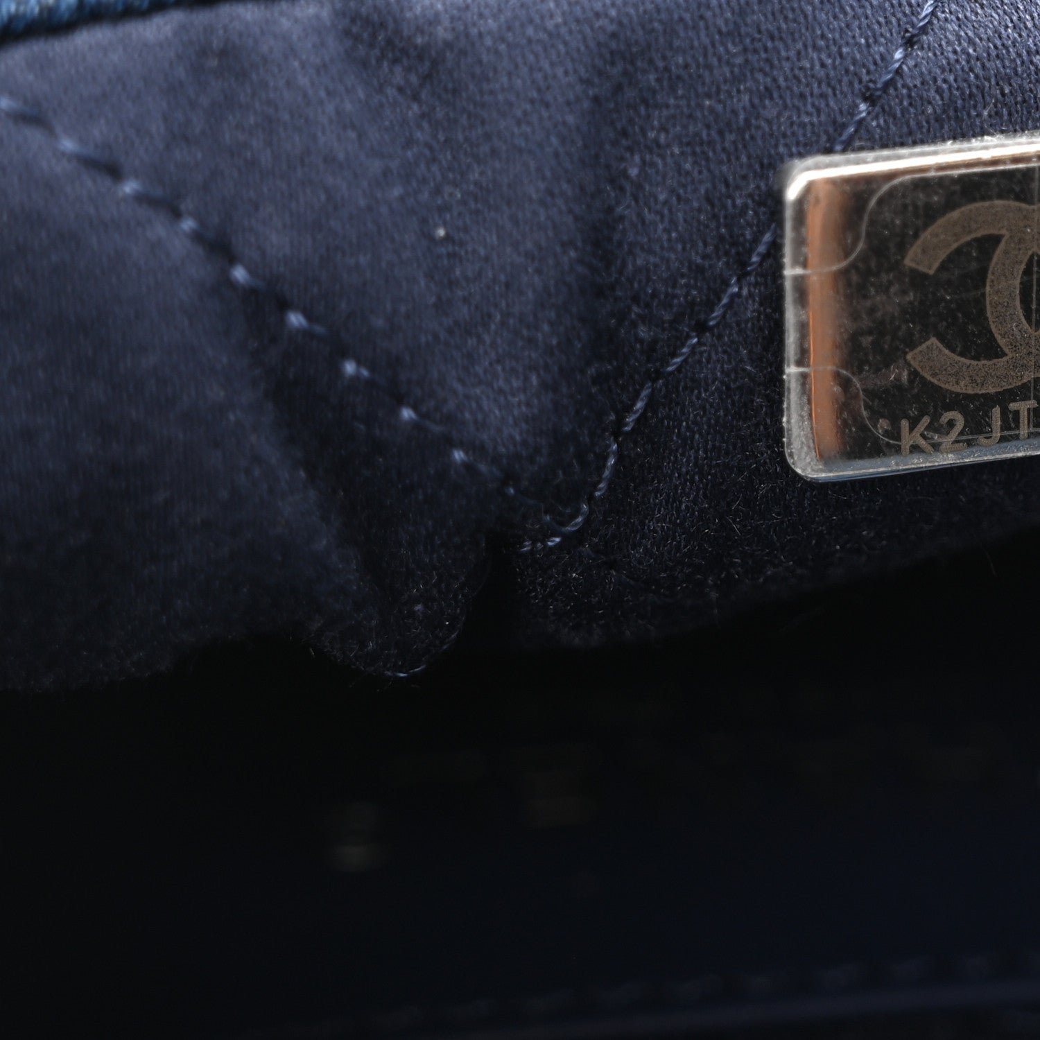 Chanel Denim Stitched Quilted Mini Chanel 22 Blue 7 of 10