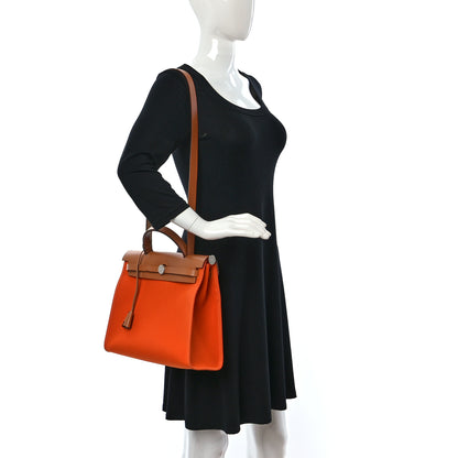 Hermes Toile Vache Hunter Herbag Zip 31 PM Orange 2 of 14