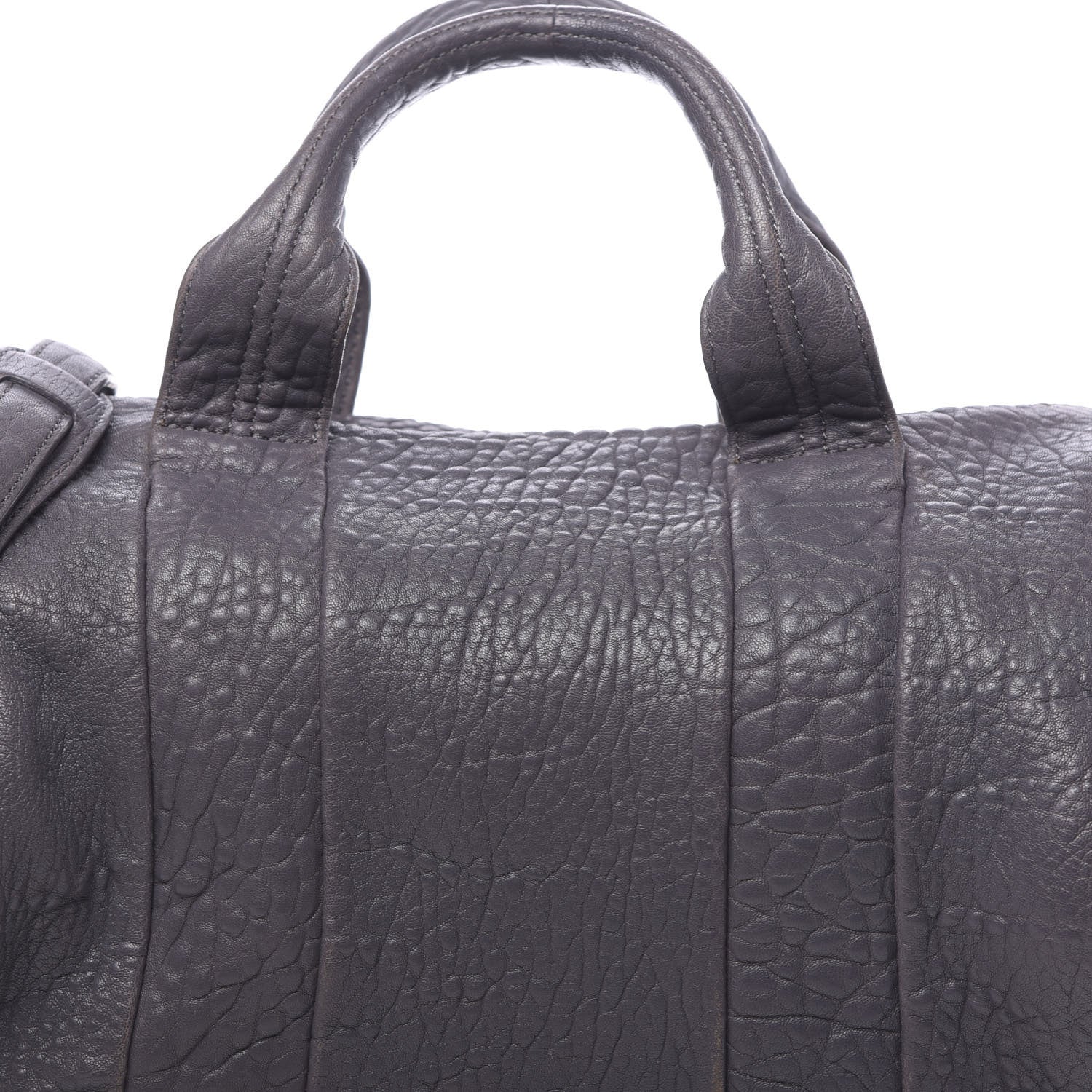 Alexander Wang Pebbled Lambskin Rocco Tundra Silver Hardware 11 of 12