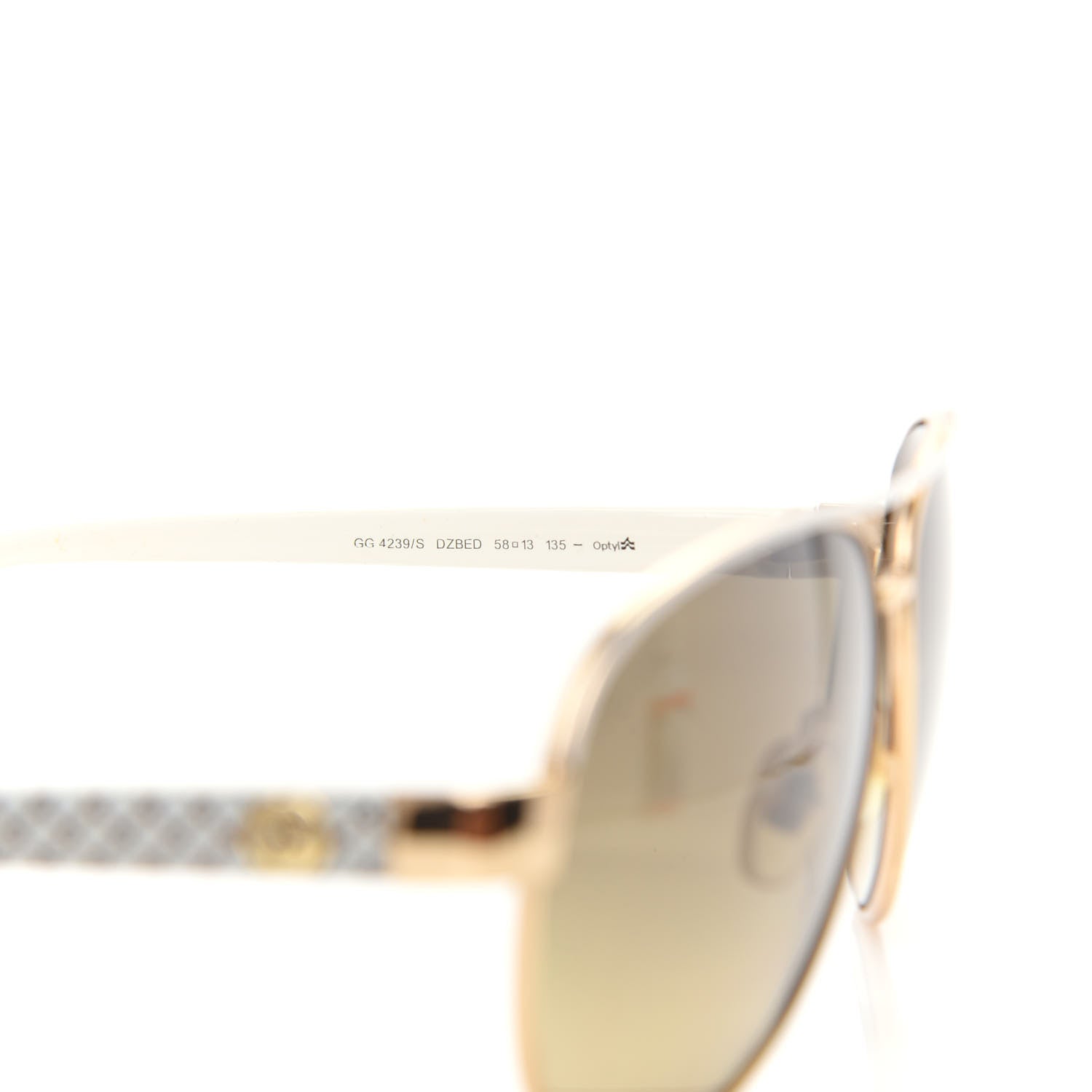 Gucci Aviator Sunglasses GG4239/S White Gold 6 of 8