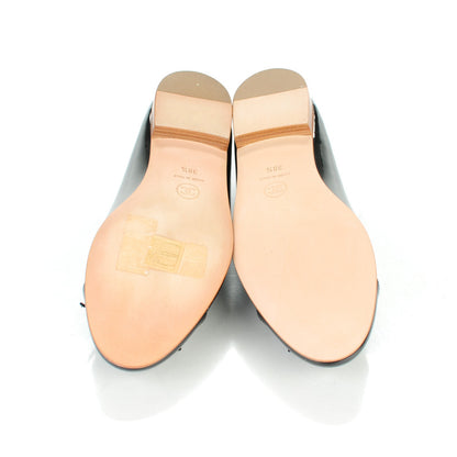 Chanel Patent CC Cap Toe Ballerina Flats 38.5 Black 8 of 9