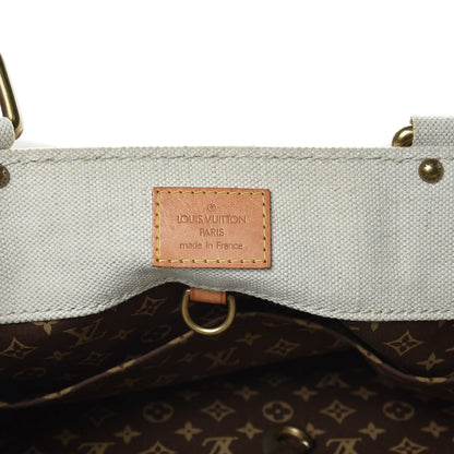 Louis Vuitton Toile Globe Shopper Cabas MM Blue 6 of 13