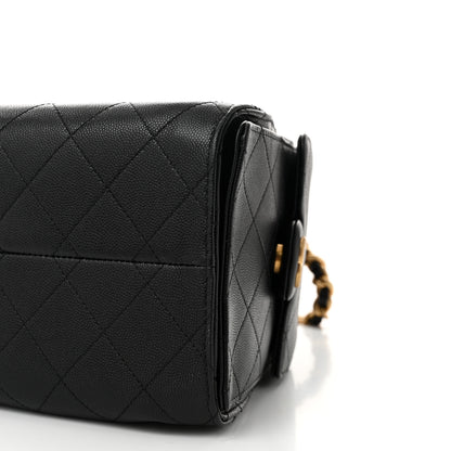 Chanel Caviar Quilted Small Chanel 25 Handbag Black 10 of 10
